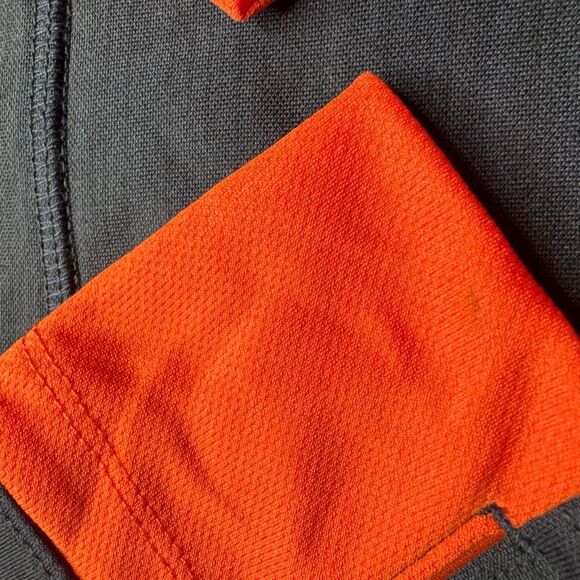 NWT OTS Auburn Tigers 1/4 Zip Movk Neck Hoodies Woman’s L Black/Navy Orange NCAA - Picture 5 of 11